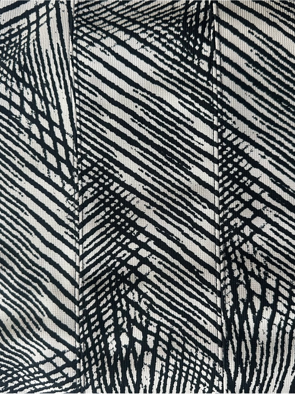 Alfani Black and White Patterned Midi Skirt - Picture 3 of 6